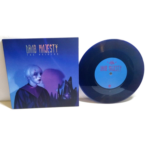 Drab Majesty The Heiress 7" Vinyl Record Post-Punk Limited Edition Purple Blue - Picture 1 of 9